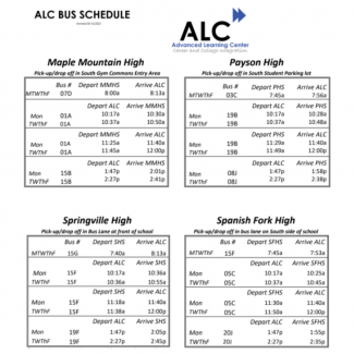 ALC Bus Schedule Image