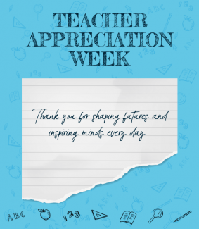 Teacher appreciation poster