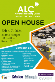 poster about open house